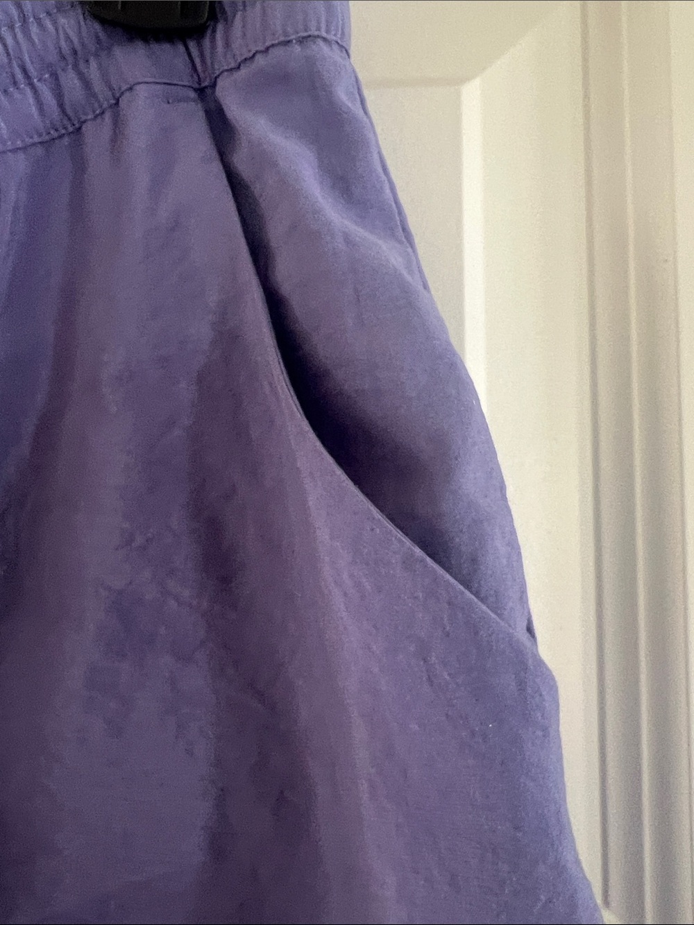 Maeve Lavender Wide-Leg Linen Blend Pants - Picture 4 of 6